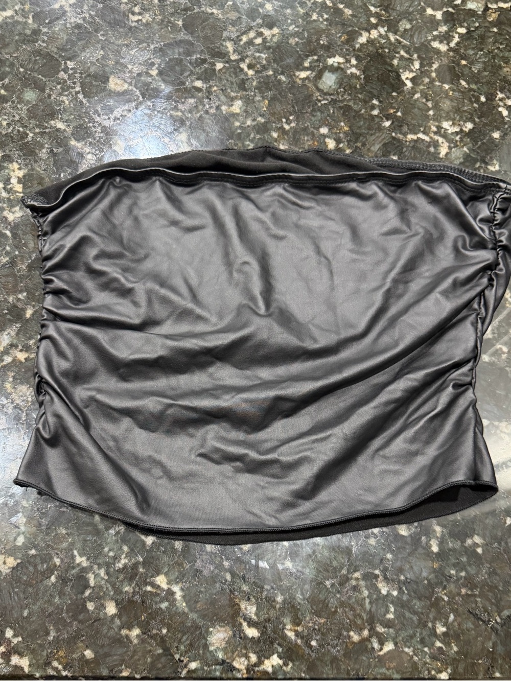 SHEIN Black Satin Tube Top π€ Size Large π€
